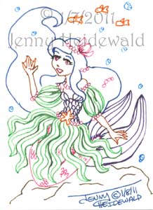 Mermaid Princess Dress FIN by Jenny Heidewald